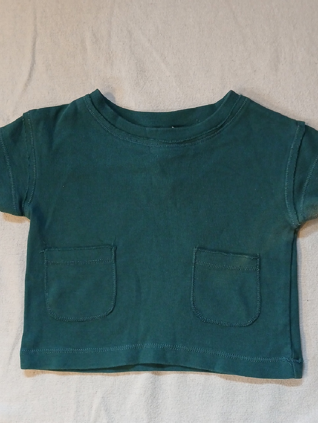 Kate Quinn Teal Short-Sleeve Pocket Tee